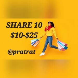 Sign Up Wed 9/3🛍SHARE 10 🛍$10-$25 SHARE EVENT🛍